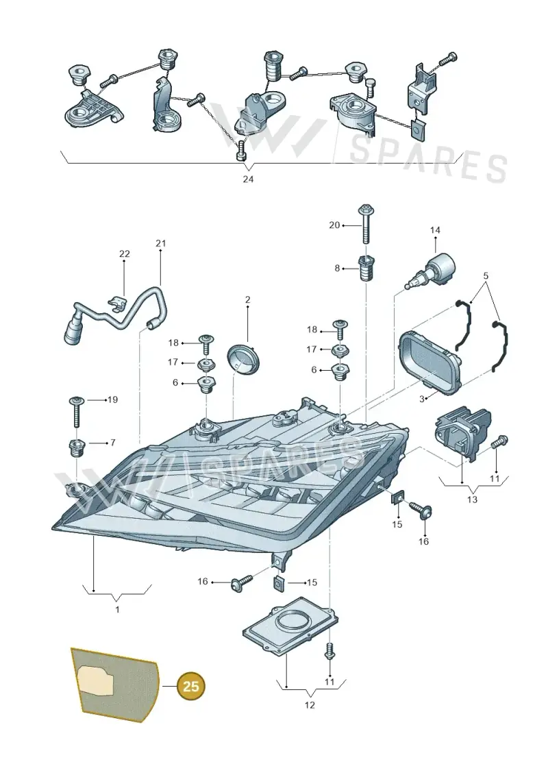 3R0998981 — SEAT Leon ST (2012-) diagram 754941100, position 25