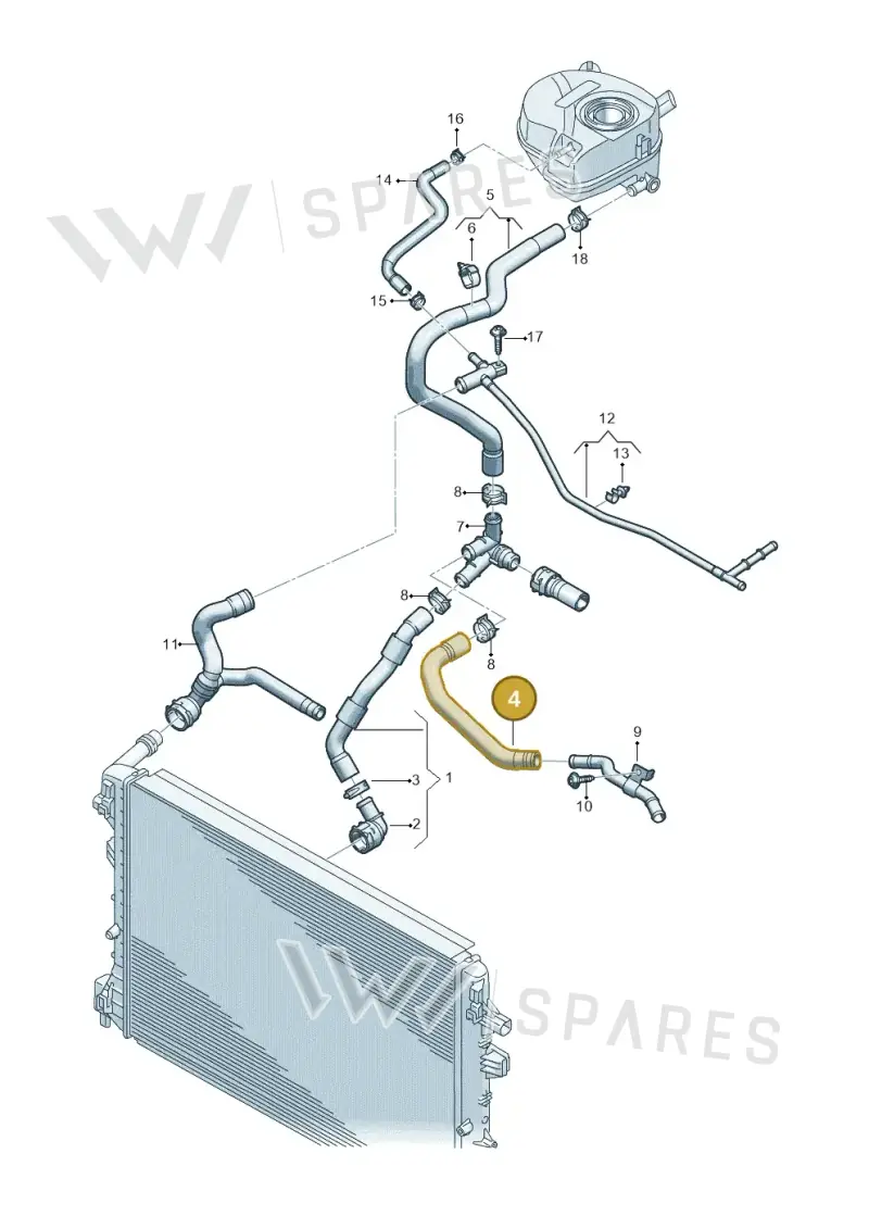 3WA121065G — SEAT Formentor TSI CUPRA (2020-) diagram 2ka121307, position 4