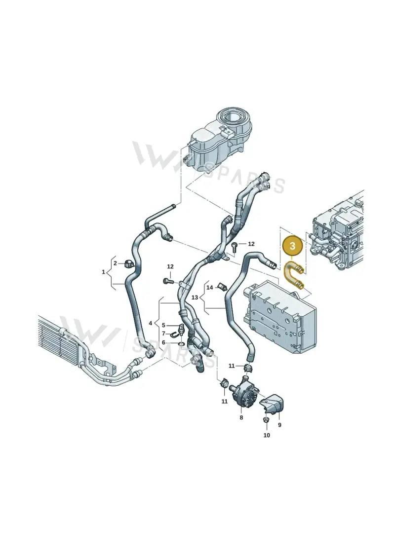 3WA121107B — SEAT Formentor TSI CUPRA (2020-) diagram 2ka121310, position 3