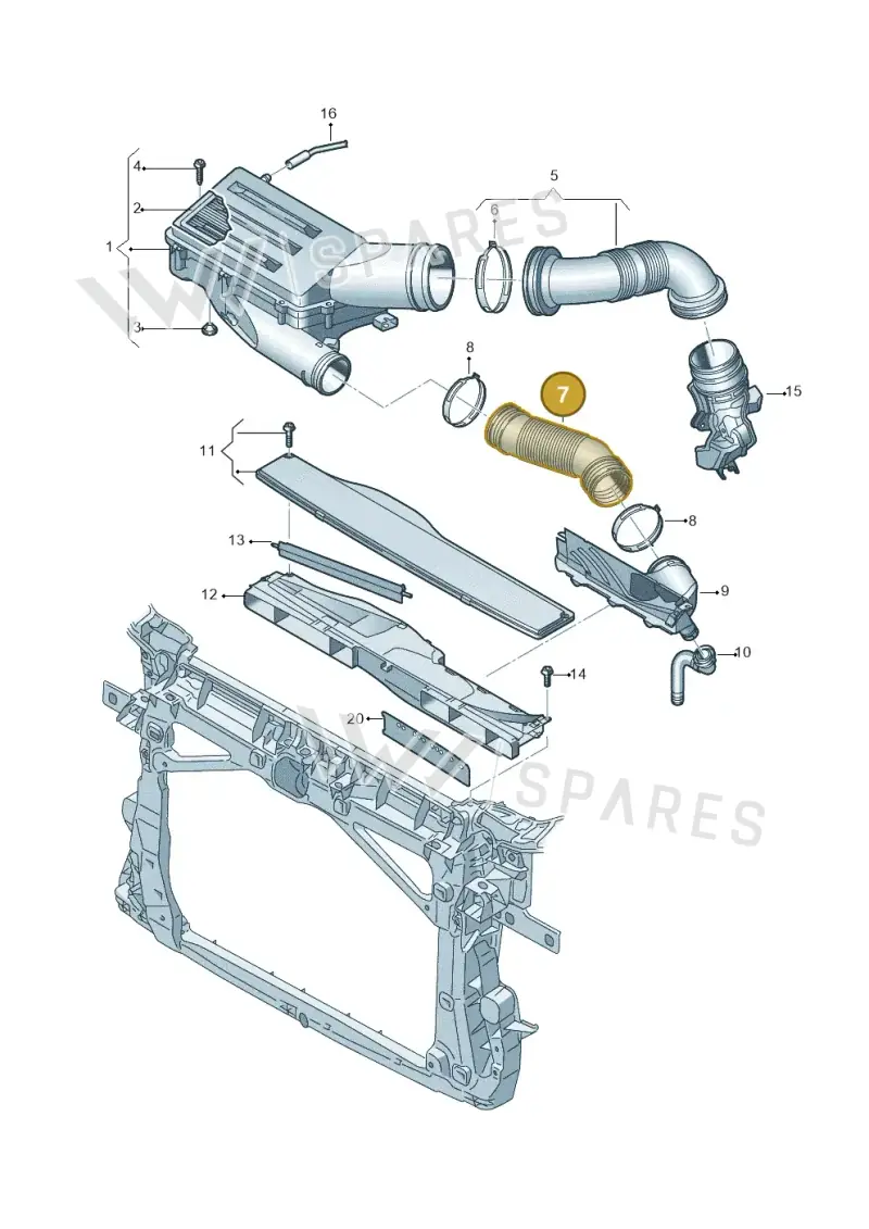 3WA129618 — SEAT Leon style (2019-) diagram 57x129042, position 7
