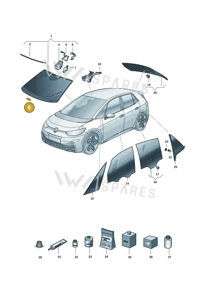 443845631A — SEAT EBoost CUPRA (2021-) diagram 10a845000, position 8