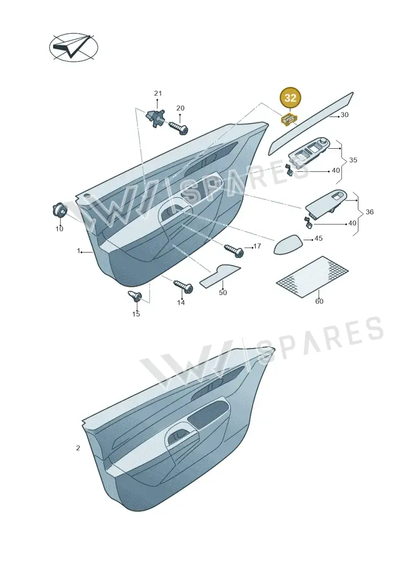4A0853107 — SEAT Alhambra Stylance (2015-2022) diagram 689867000, position 32