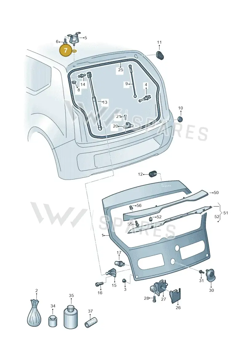 4A9827341A — SEAT Mii electric (2020-2021) diagram 723827000, position 7