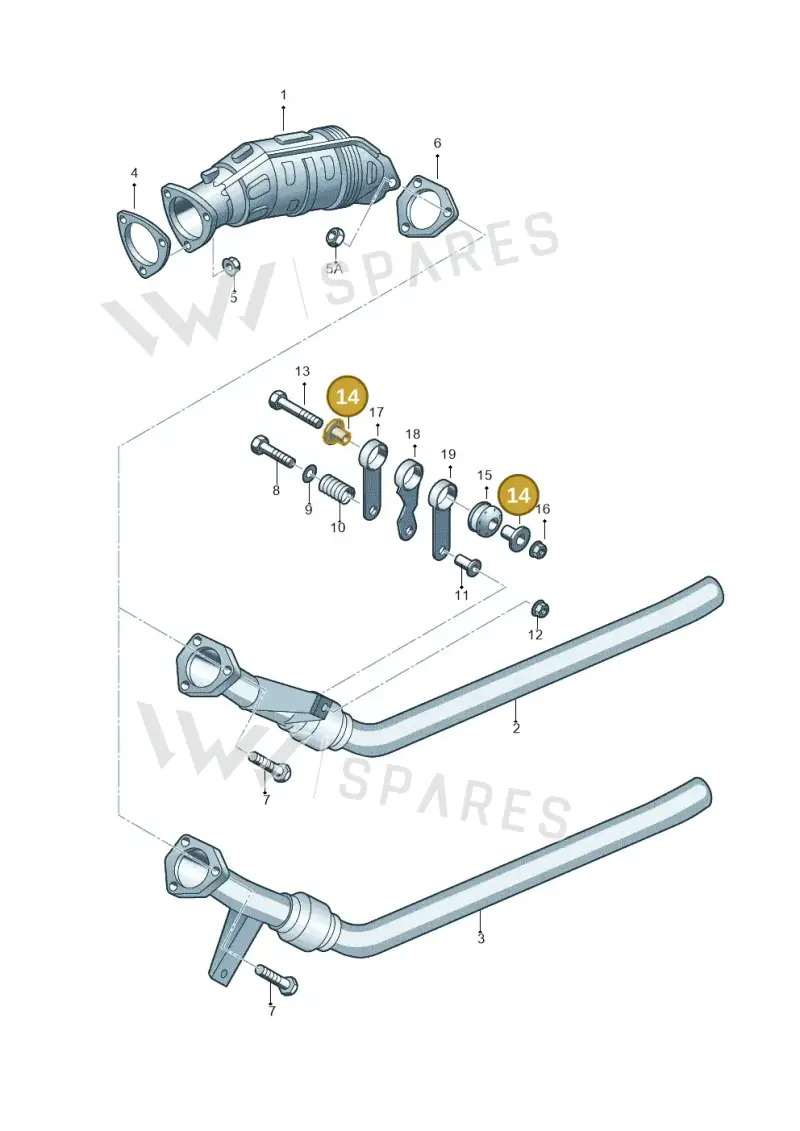 4B0253205G — SEAT Exeo ST Reference (2008-2011) diagram 249253550, position 14