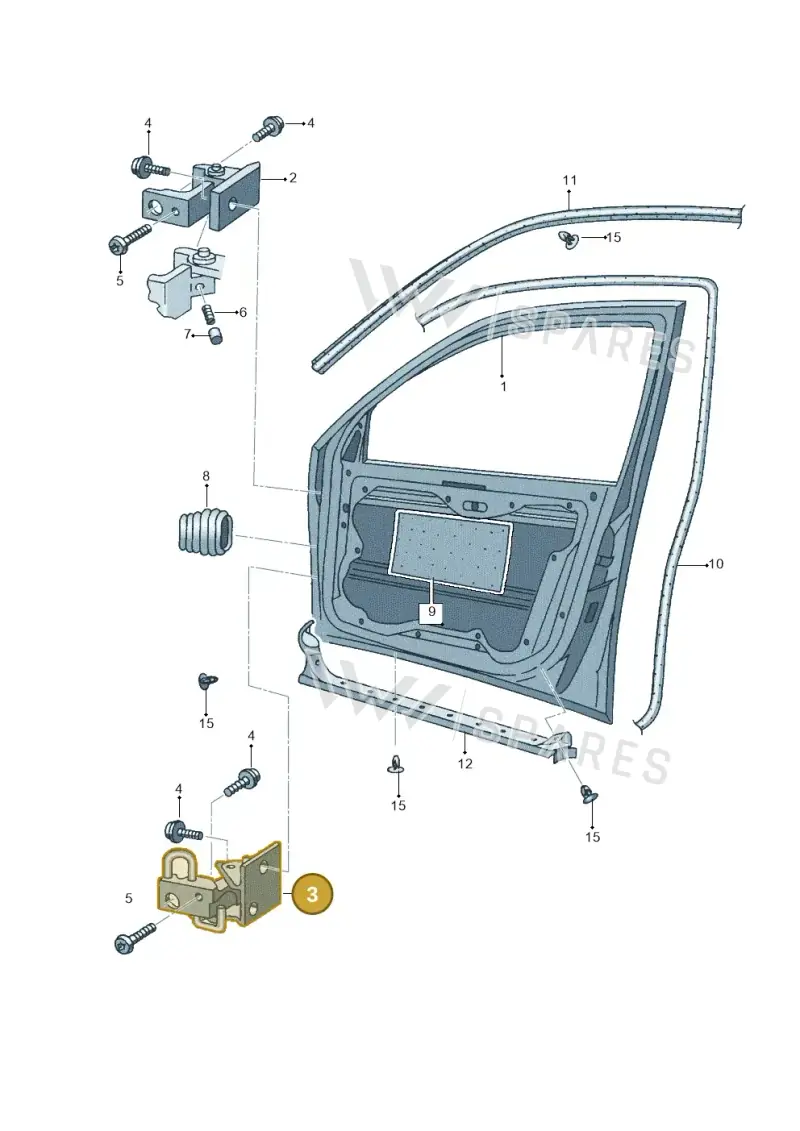 4B0831411B — SEAT TOLEDO/LEON/LEON-4 (2001-2006) diagram 205831100, position 3