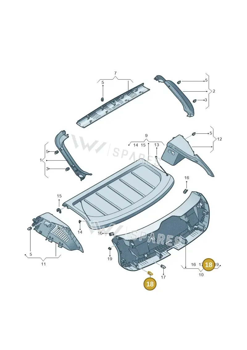 4B0867276A — SEAT Formentor TSI CUPRA (2020-) diagram 5fn867900, position 18