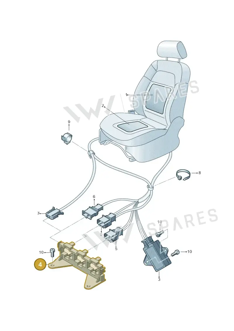 4B0937545B — SEAT IBIZA                  06> (2005-) diagram 225963000, position 4