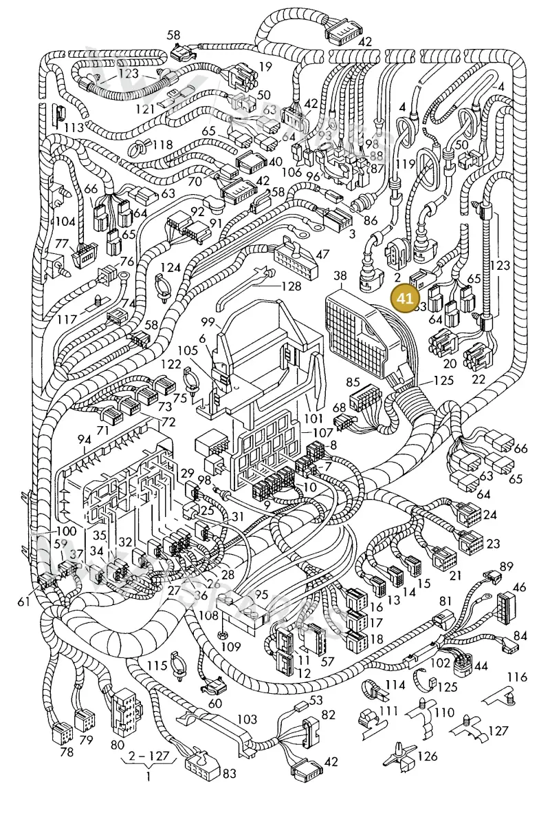 4B0971636 — SEAT IBIZA                  06> (2005-) diagram 225971850, position 41