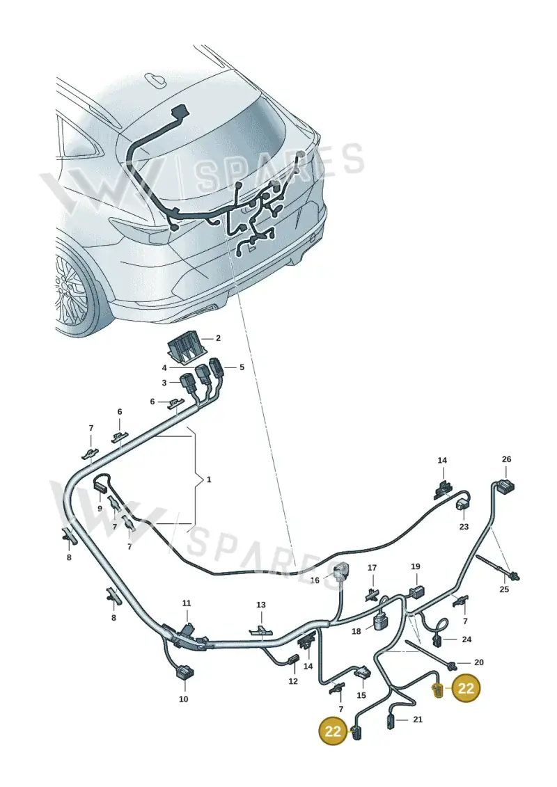 4B0971832 — SEAT Formentor TSI CUPRA (2020-) diagram 5ff972094, position 22