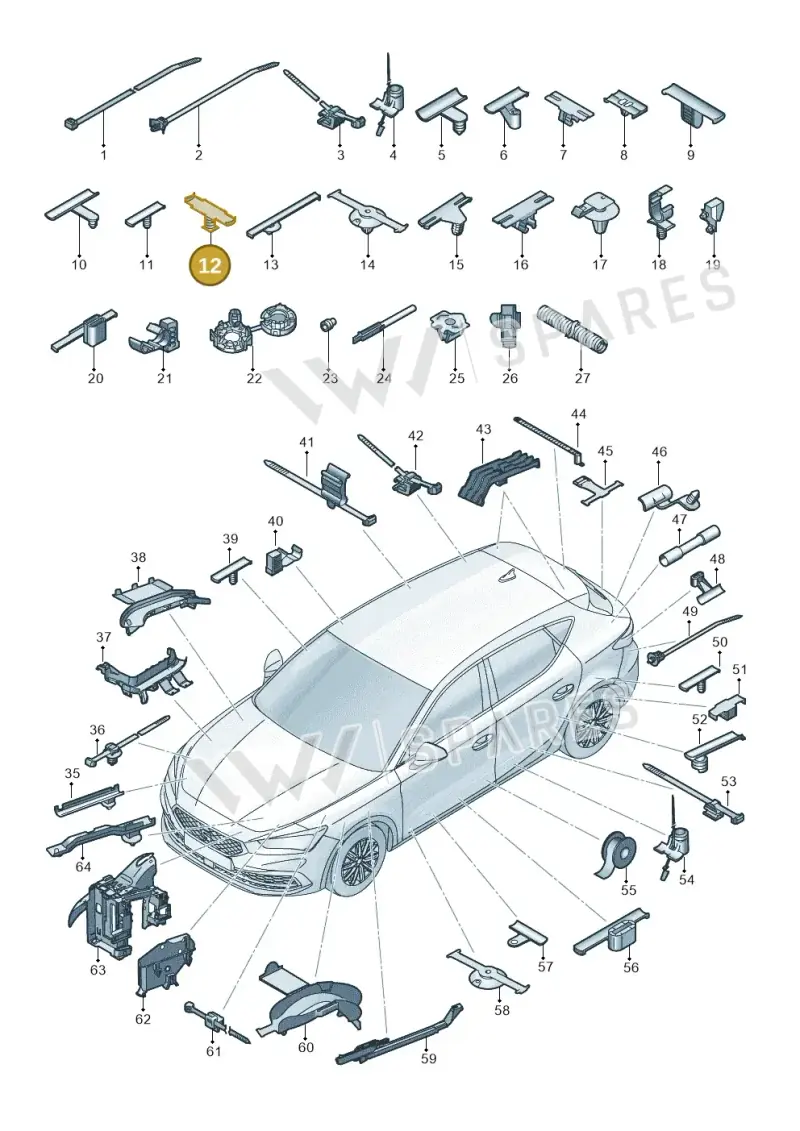 4B0971848 — SEAT Formentor TSI CUPRA (2020-) diagram 5fn971091, position 12