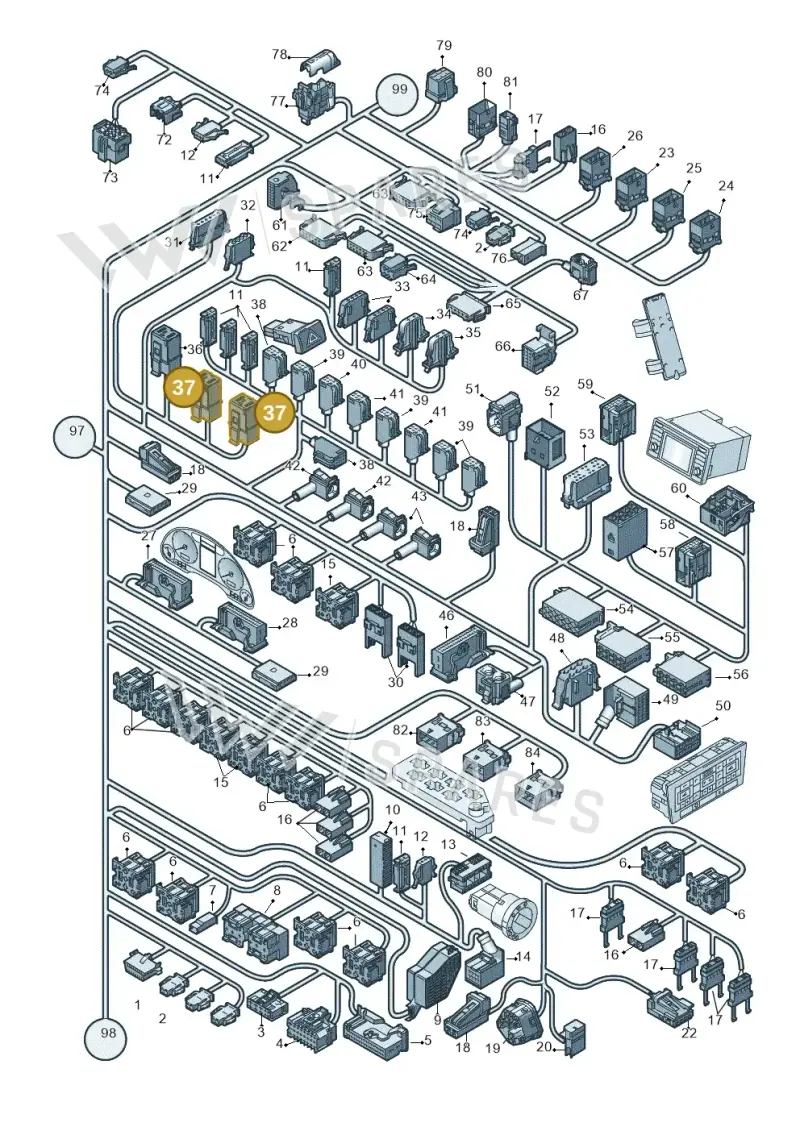 4B0971959 — SEAT Exeo ST Reference (2008-2011) diagram 454971820, position 37