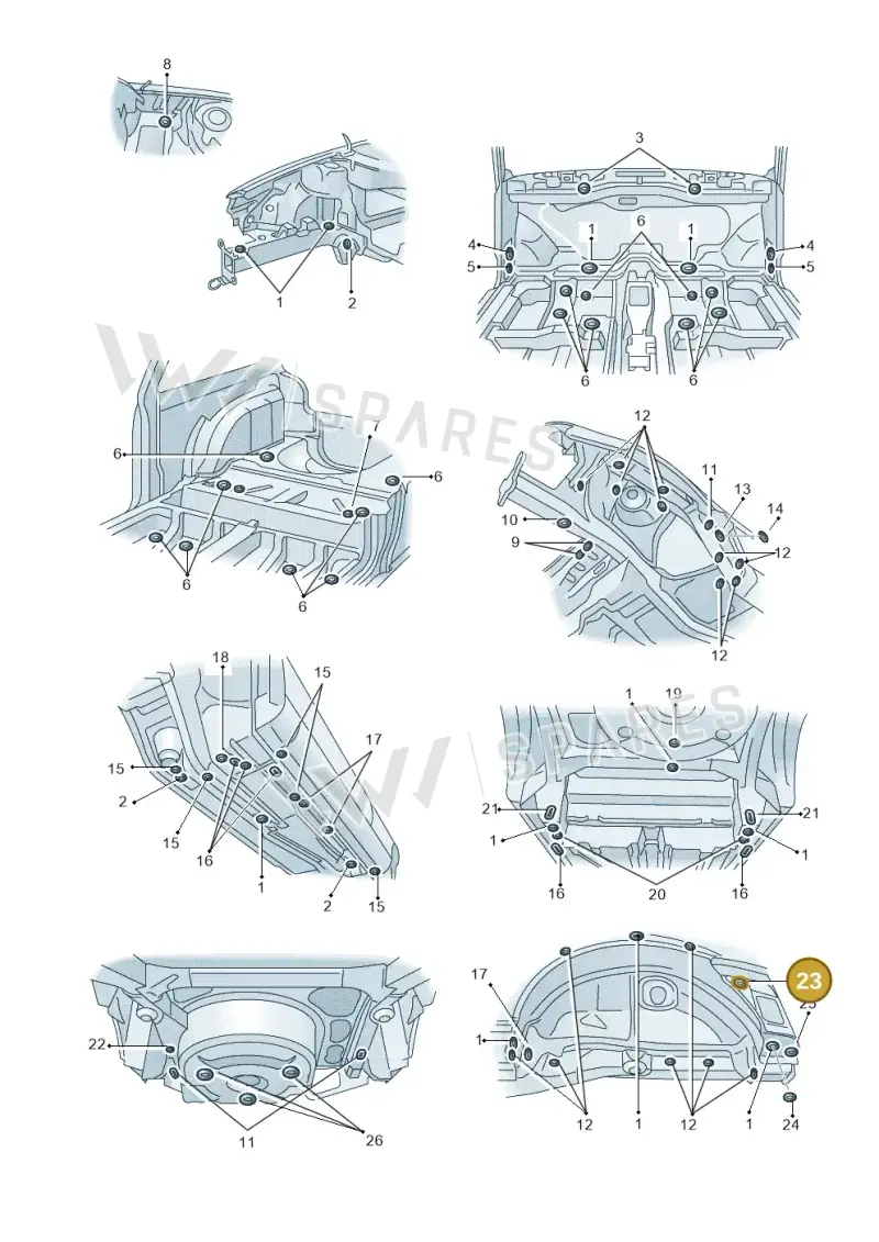 4D0803583B — SEAT TOLEDO/LEON/LEON-4 (2001-2006) diagram 194803350, position 23