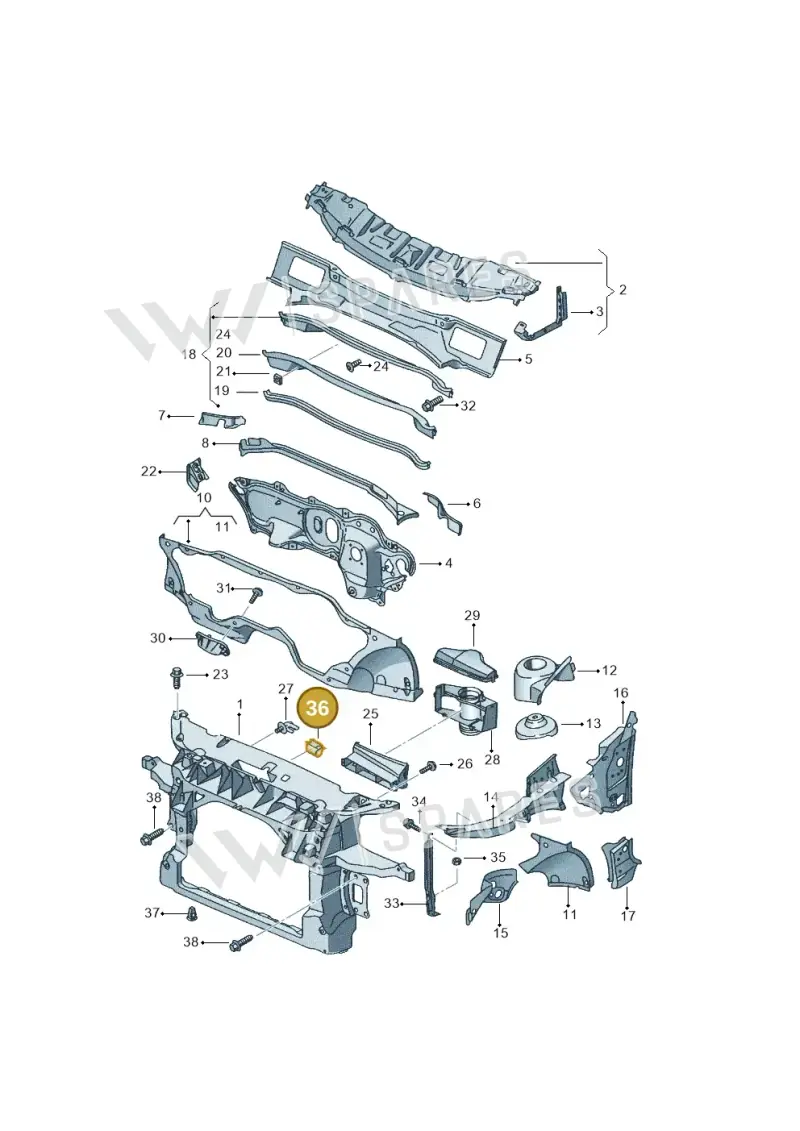 4D0971847B — SEAT Altea XL Reference (2013-2013) diagram 418805000, position 36