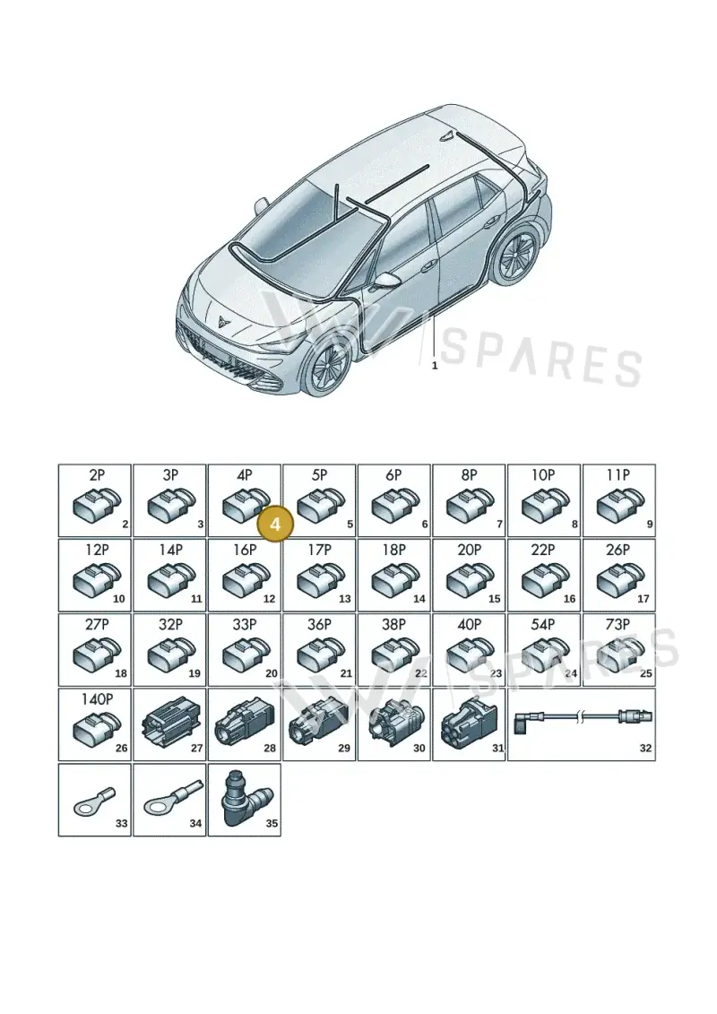 4D0972704A — SEAT EBoost CUPRA (2021-) diagram 10s971081, position 4
