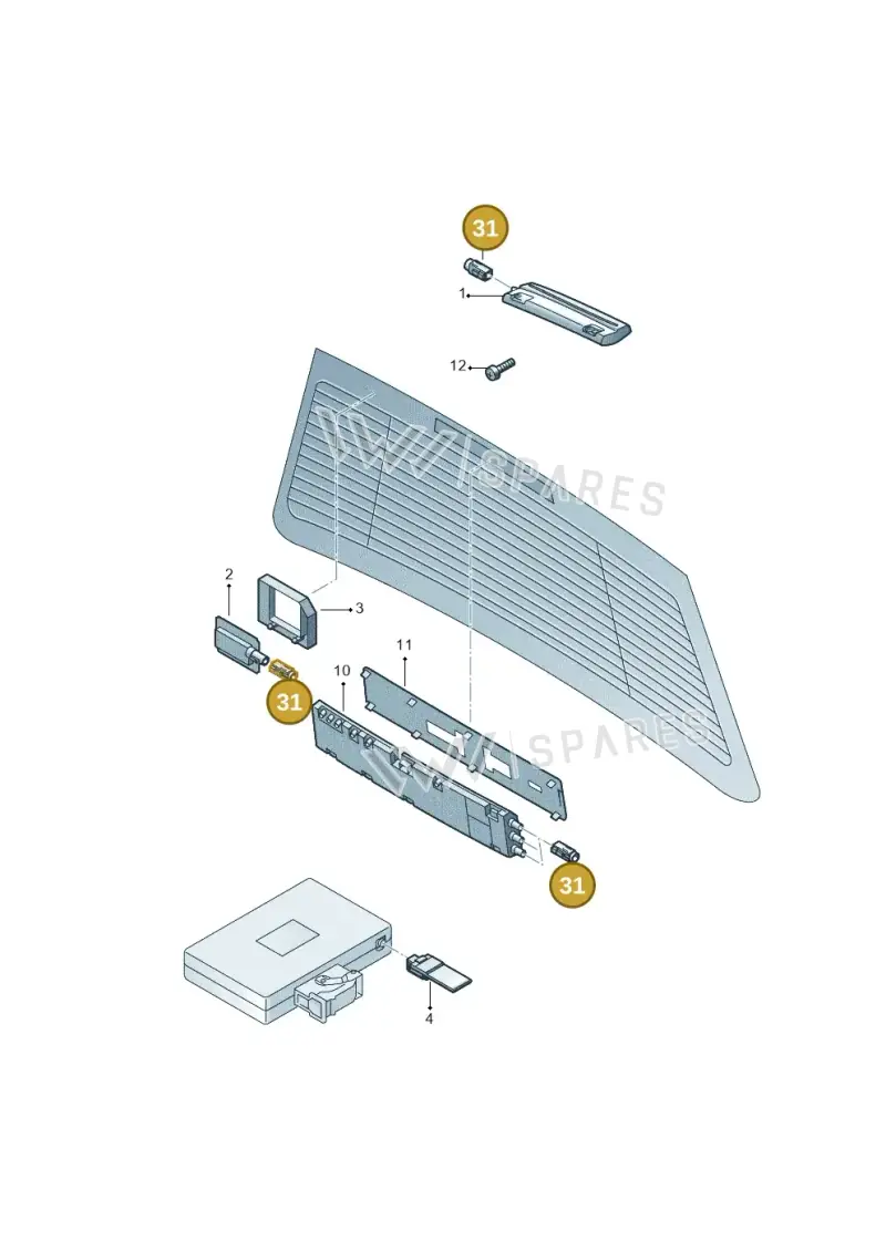 4E0035576K — SEAT Exeo ST Reference (2008-2011) diagram 664035100, position 31