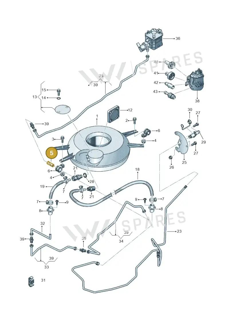 4F0611853A — SEAT Altea XL Reference (2013-2013) diagram 703201090, position 5