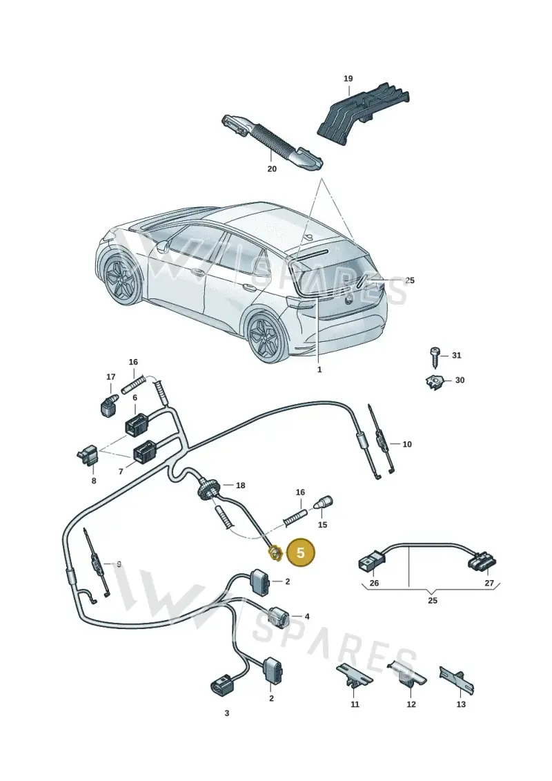 4F0973702 — SEAT EBoost CUPRA (2021-) diagram 10a972080, position 5