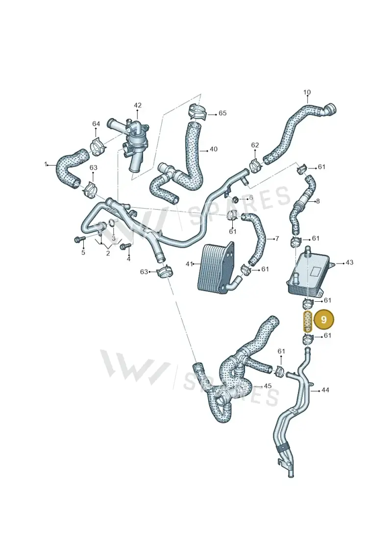 4G0121449P — SEAT Formentor TSI CUPRA (2020-) diagram 858121320, position 9