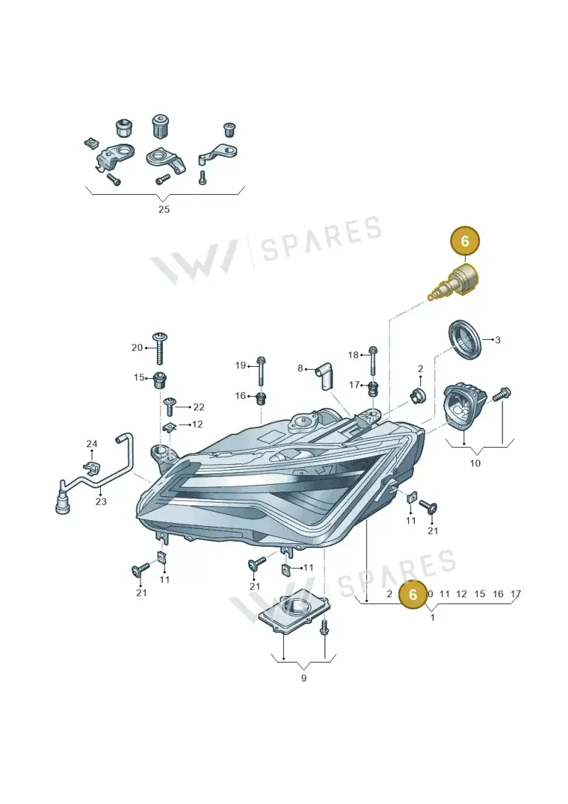 4G0941293 — SEAT Ateca Style (2016-) diagram 893941120, position 6