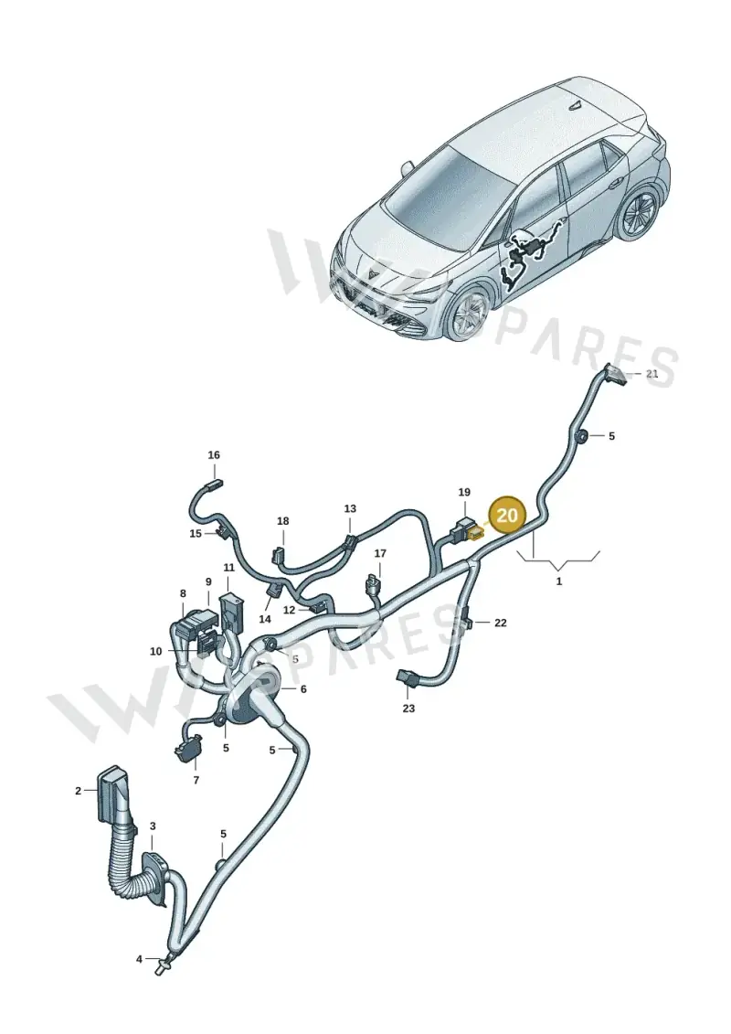 4G0971848C — SEAT EBoost CUPRA (2021-) diagram 10s972033, position 20