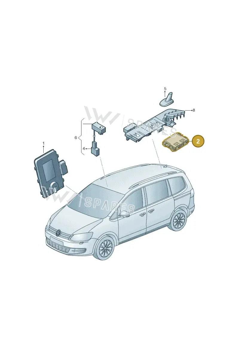 4H0035456 — SEAT Alhambra Stylance (2015-2022) diagram 863035520, position 2
