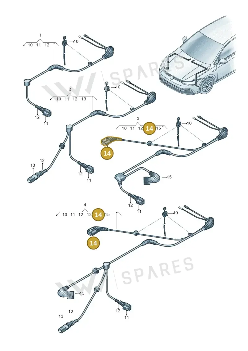 4H0973712A — SEAT Formentor TSI CUPRA (2020-) diagram 5h0927001, position 14