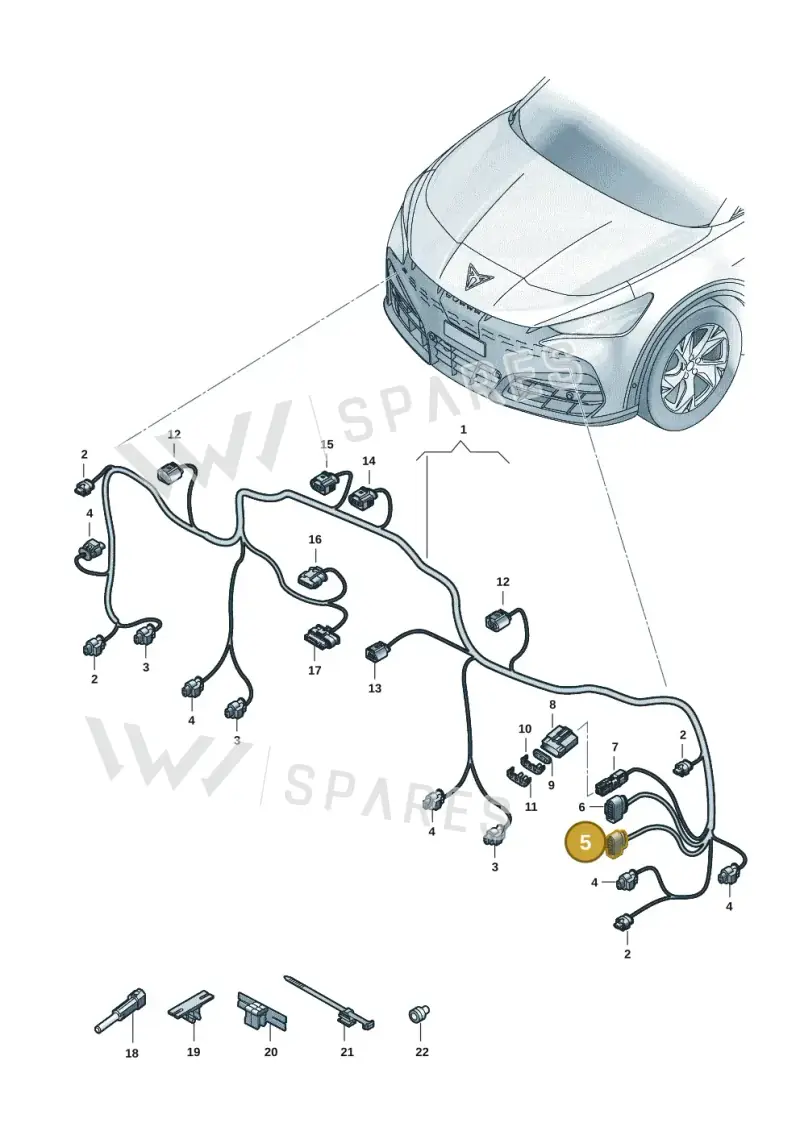 4H0973717 — SEAT Tavascan Cupra (2023-) diagram 20h971000, position 5