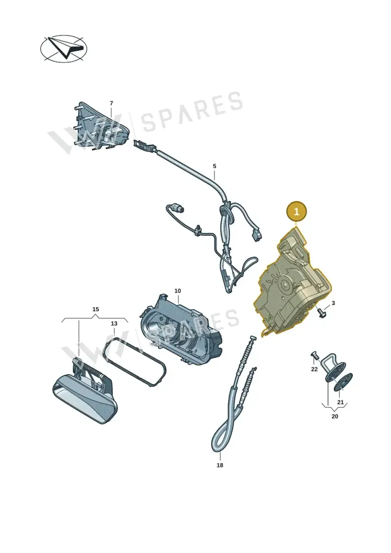 4K0839015AA — SEAT Tavascan Cupra (2023-) diagram 11a839000, position 1