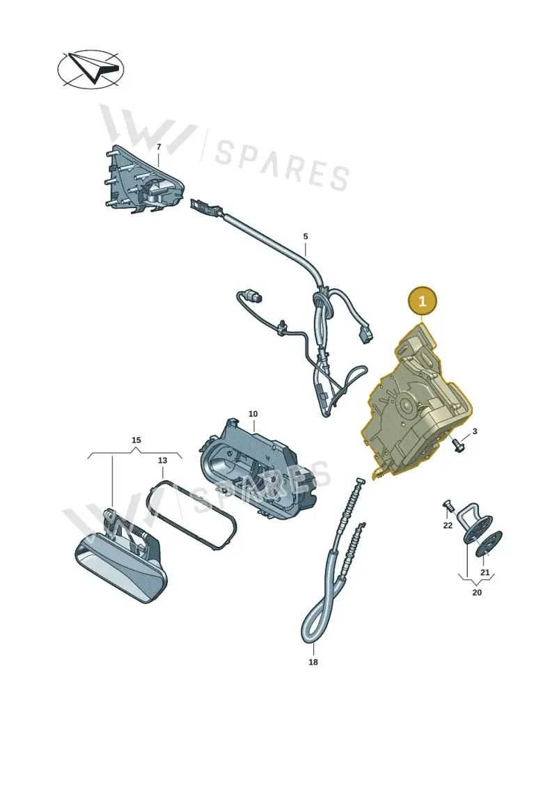 4K0839016AA — SEAT Tavascan Cupra (2023-) diagram 11a839000, position 1