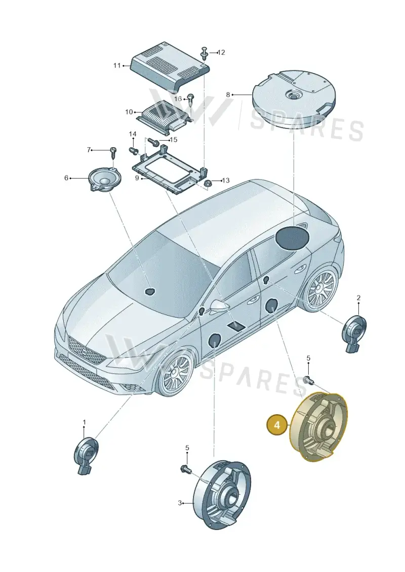 4K9035411A — SEAT Formentor TSI CUPRA (2020-) diagram 830035350, position 4