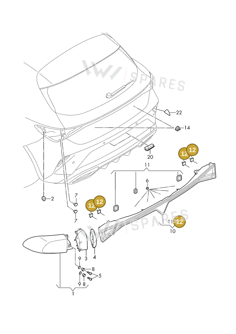4M8945181 — SEAT 578 platform diagram 57s945000, position 12