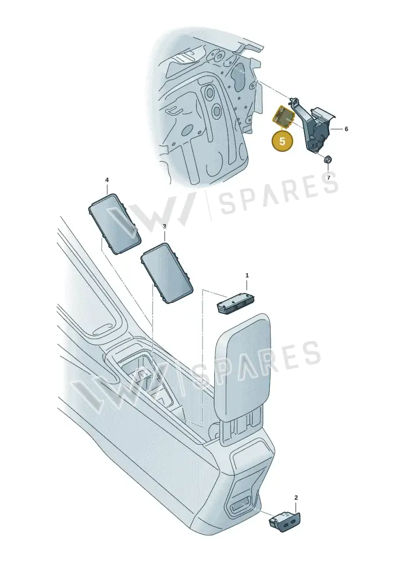 4N0035456G — SEAT EBoost CUPRA (2021-) diagram 10s035040, position 5