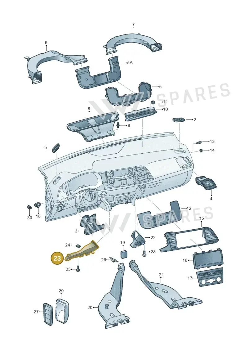 518819151 — SEAT Ateca Style (2016-) diagram 893819300, position 23