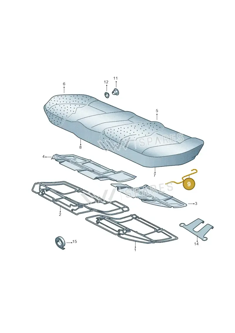 535885483B — SEAT Ibiza Stylance (2015-) diagram 158885400, position 9