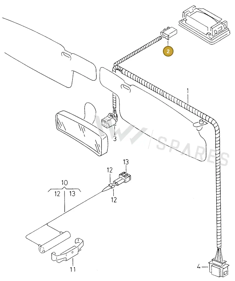 535972704 — SEAT INCA (SEAT-VAN) (1995-2003) diagram 173972450, position 2