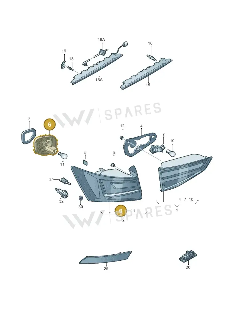 575945258 — SEAT Ateca Style (2016-) diagram 893945100, position 6