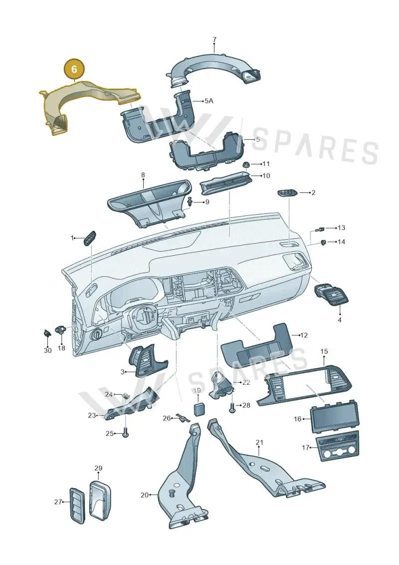 576819633 — SEAT Ateca Style (2016-) diagram 893819300, position 6