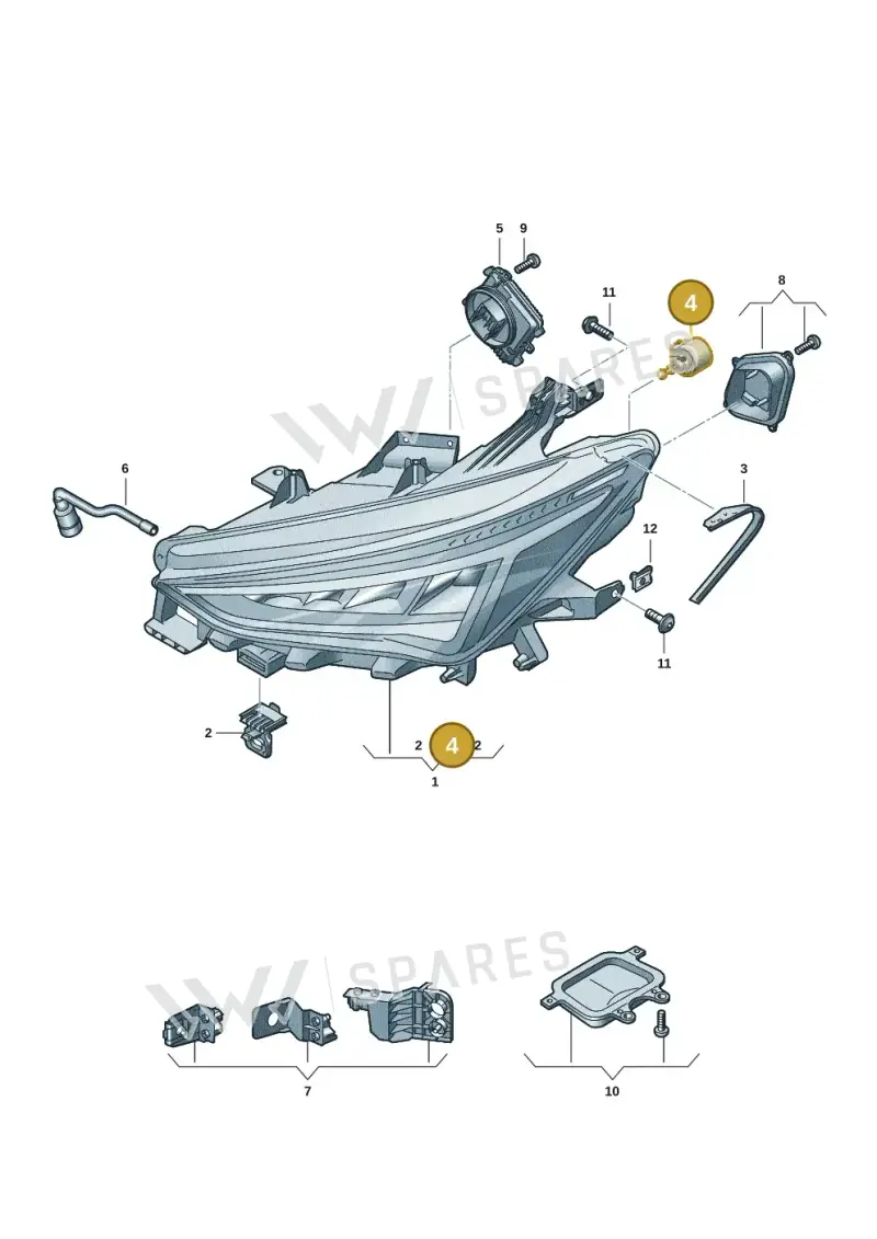 57A941295B — SEAT EBoost CUPRA (2021-) diagram 10s941000, position 4
