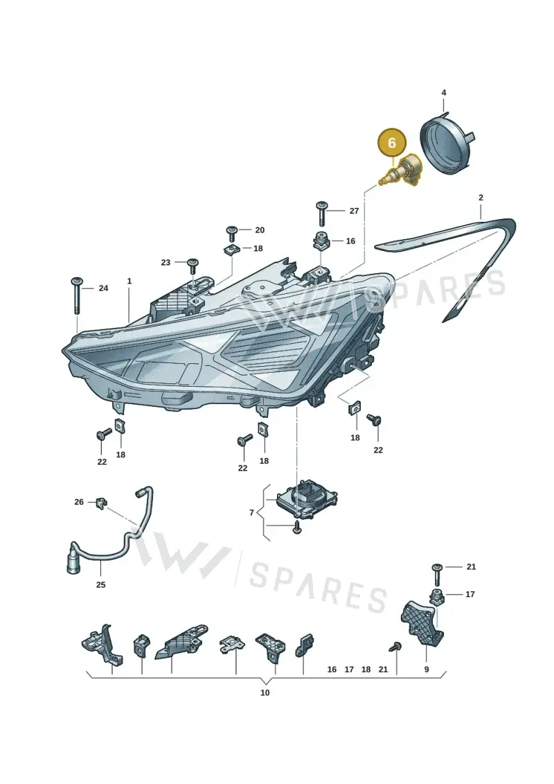 57A941295B — SEAT Formentor TSI CUPRA (2020-) diagram 5fn941011, position 6