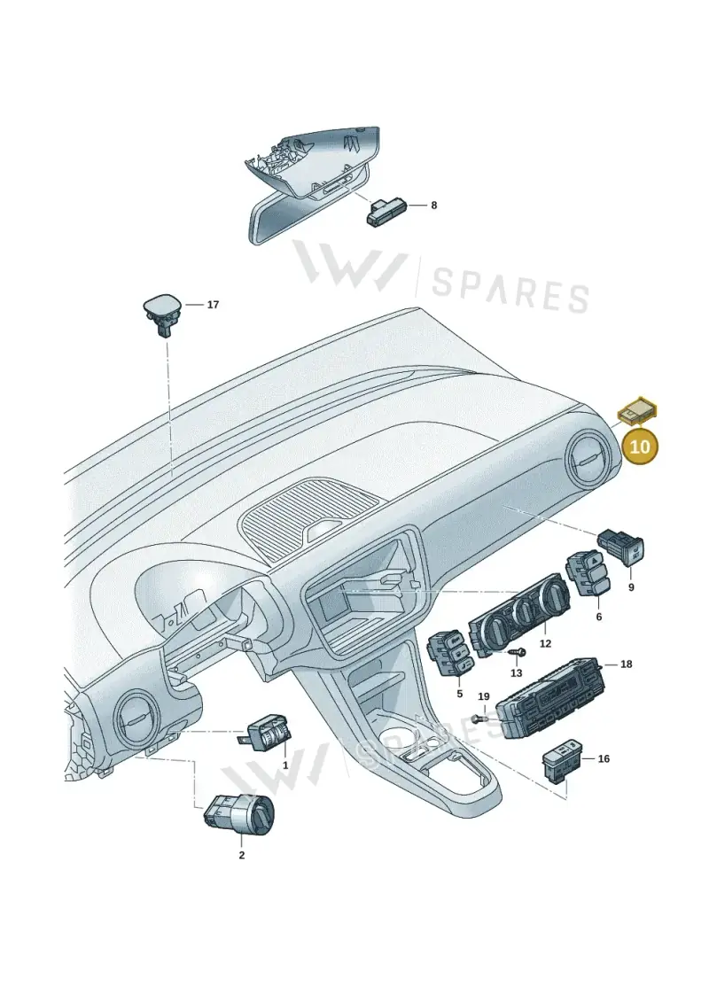 5C5919237WGI — SEAT Mii electric (2020-2021) diagram 12s941500, position 10
