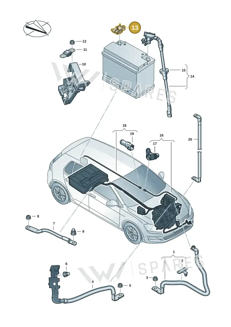 5C6915135A — SEAT Formentor TSI CUPRA (2020-) diagram 5h0971005, position 13