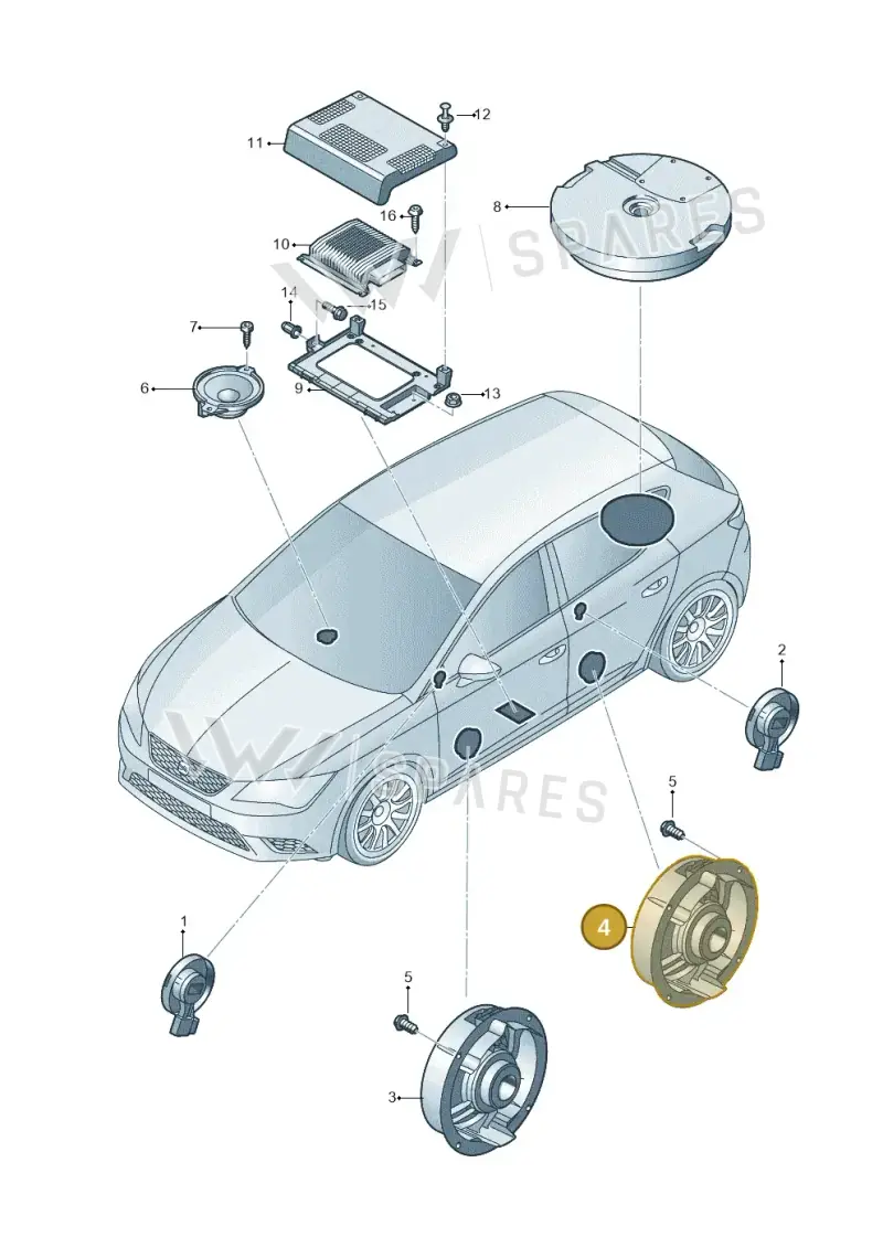 5F0035411 — SEAT Formentor TSI CUPRA (2020-) diagram 830035350, position 4