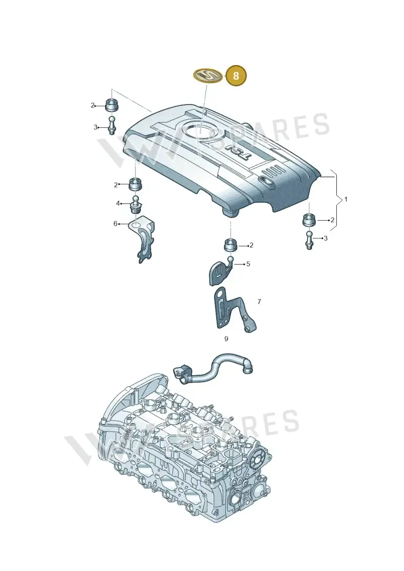 5F0103940 — SEAT Leon (2019-) diagram 754103800, position 8