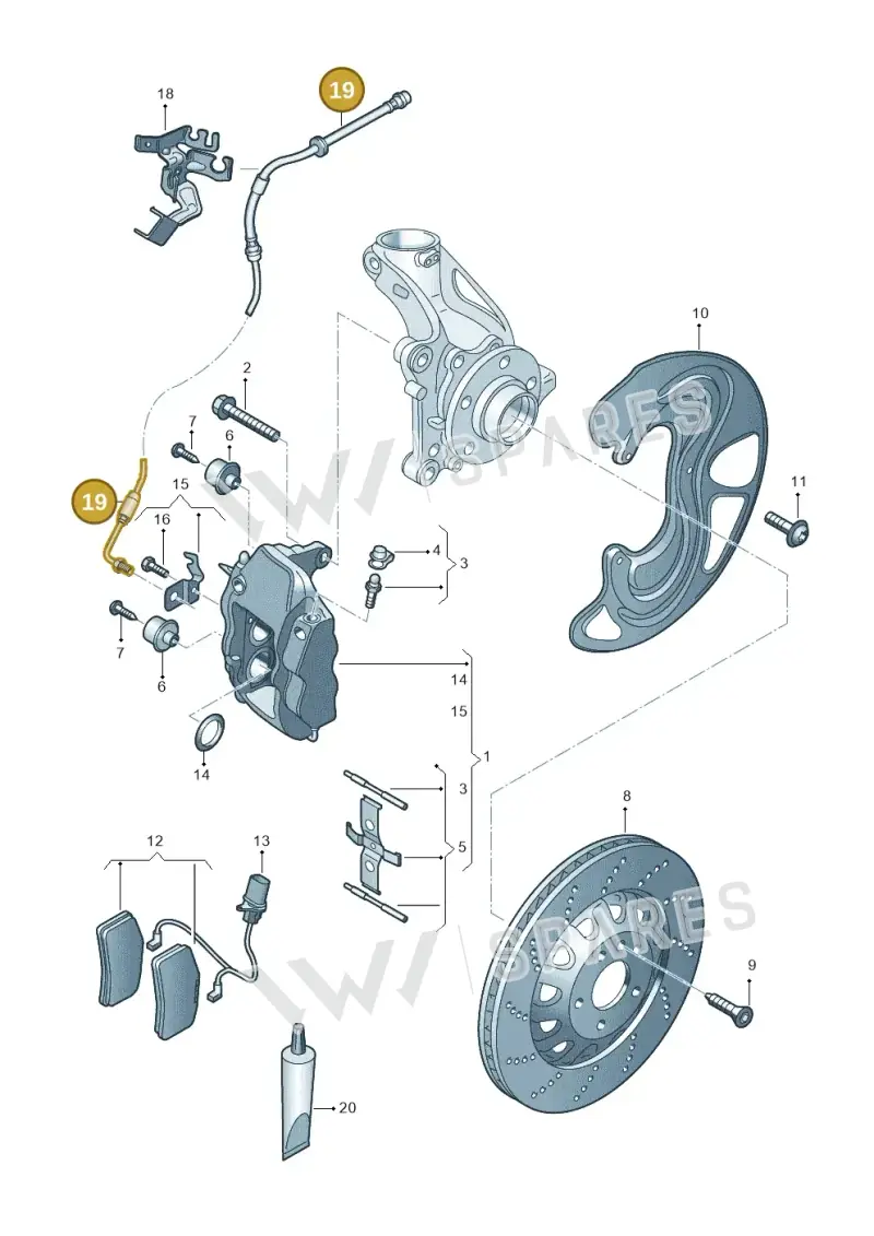 5F0611701 — SEAT Formentor TSI CUPRA (2020-) diagram 676615510, position 19
