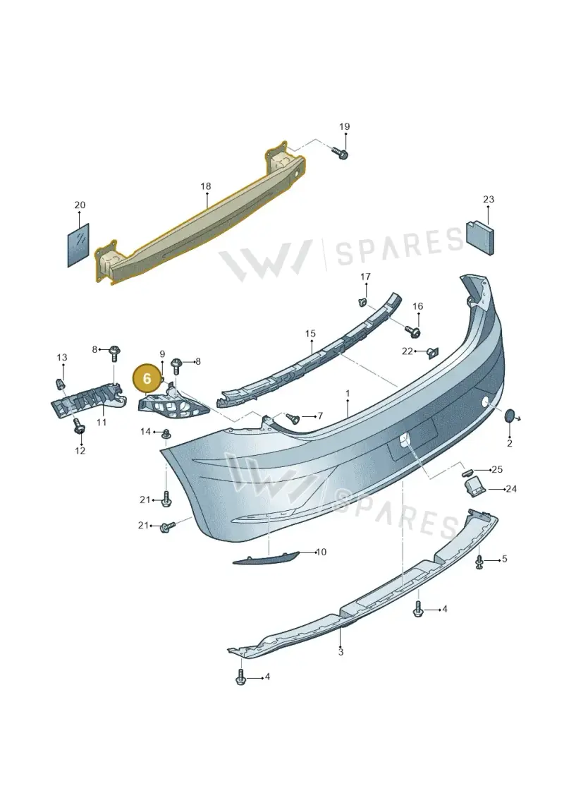 5F0807377 — SEAT Leon ST Stylance (2016-2020) diagram 830807500, position 6