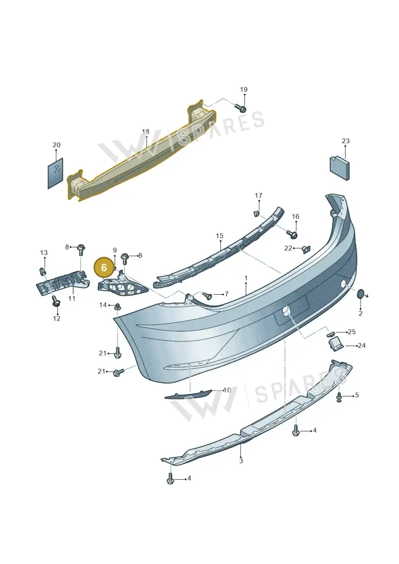 5F0807378 — SEAT Leon ST (2016-2020) diagram 830807500, position 6