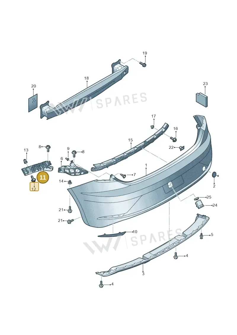 5F0807393 — SEAT Leon ST Stylance (2016-2020) diagram 830807500, position 11