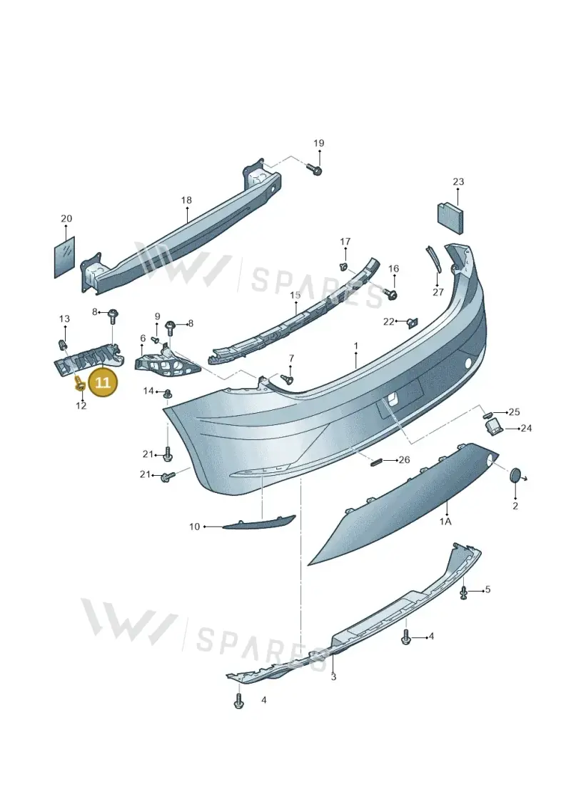 5F0807394 — SEAT Leon ST Stylance (2016-2020) diagram 830807550, position 11