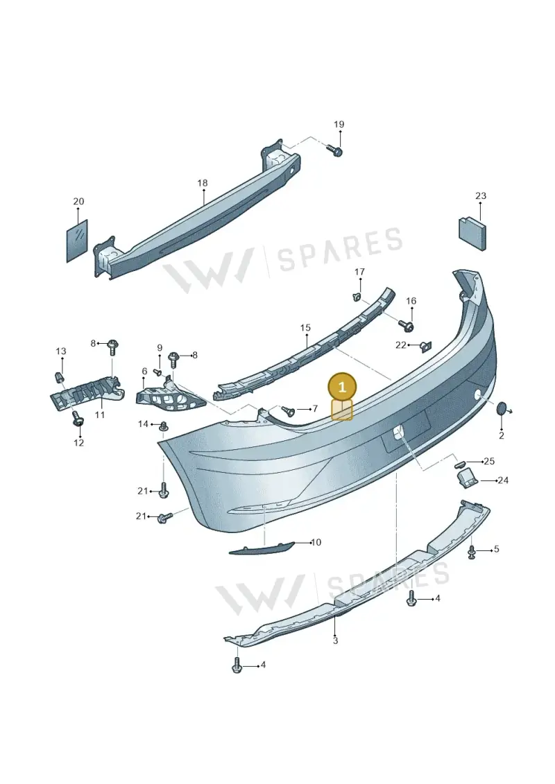 5F0807421MGRU — SEAT Leon ST (2016-2020) diagram 830807500, position 1