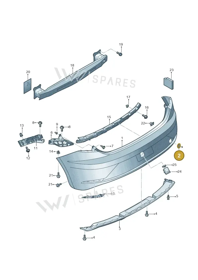 5F0807441BGRU — SEAT Leon ST (2016-2020) diagram 830807500, position 2